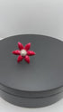 Pure Silver Enamel Red Flowers 8g (Pack of 3)